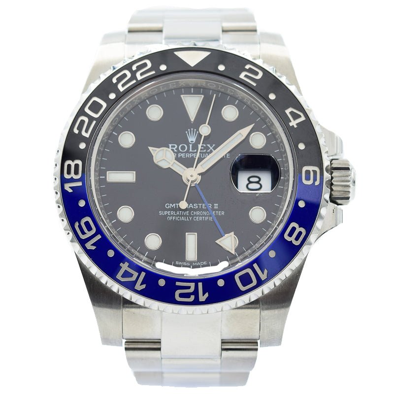 SOLD 11/2019 - Rolex GMT-Master II - 116710BLNR - Batman" Black/Blue on Oyster Bracelet - 40mm"