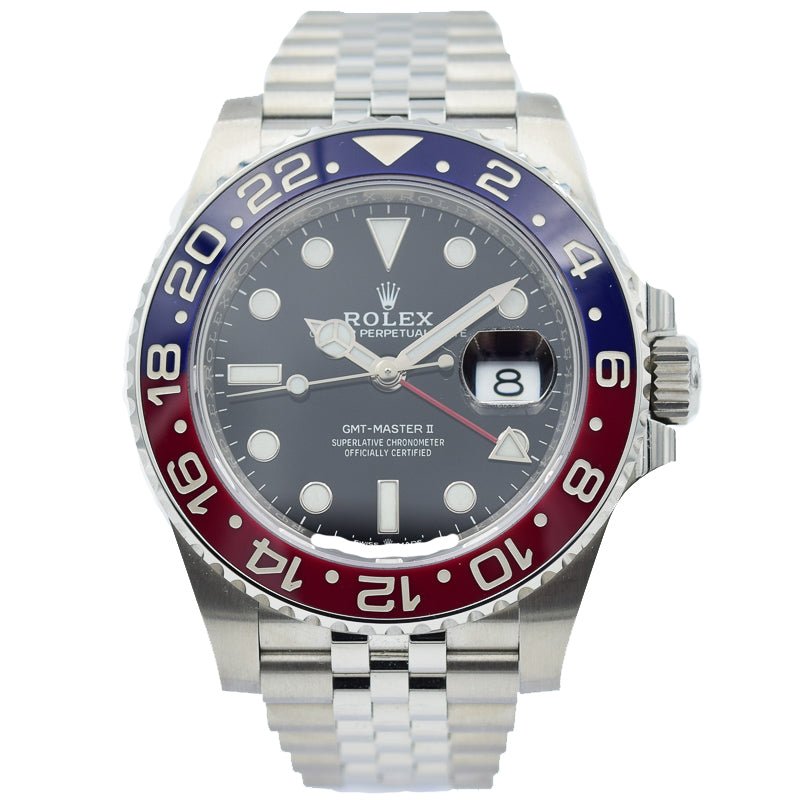 SOLD 11/2019 - Rolex GMT Master II - 126710BLRO - Pepsi Bezel on Jubilee Bracelet - 40mm