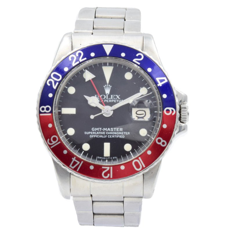 SOLD - Rolex GMT-Master 1675 Pepsi Bezel - Vintage Circa 1978 Original Condition