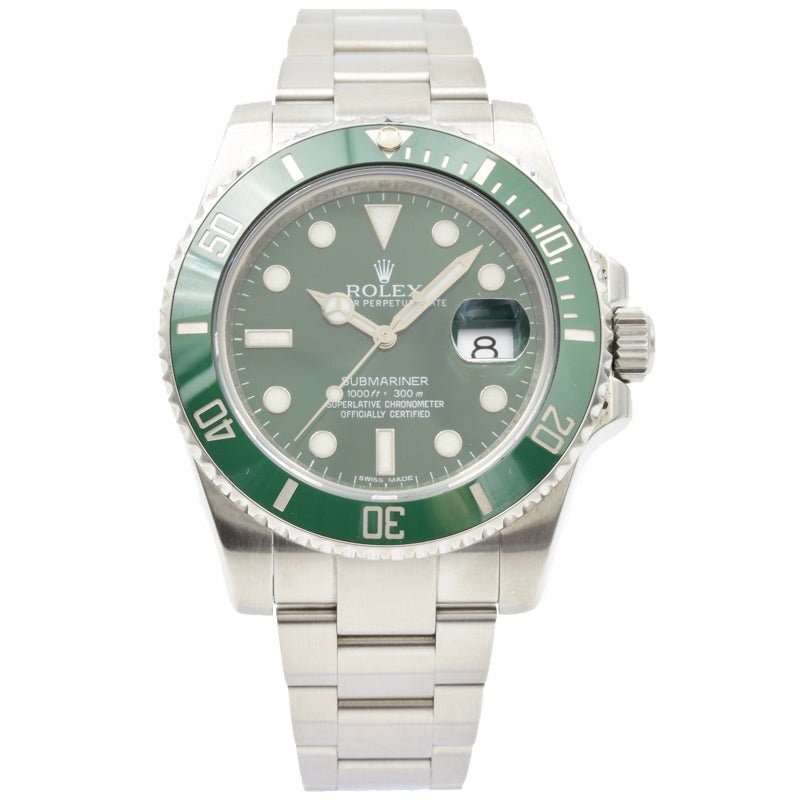 SOLD - Rolex Submariner 11610V Hulk" Green Dial and Ceramic Bezel - 40mm"