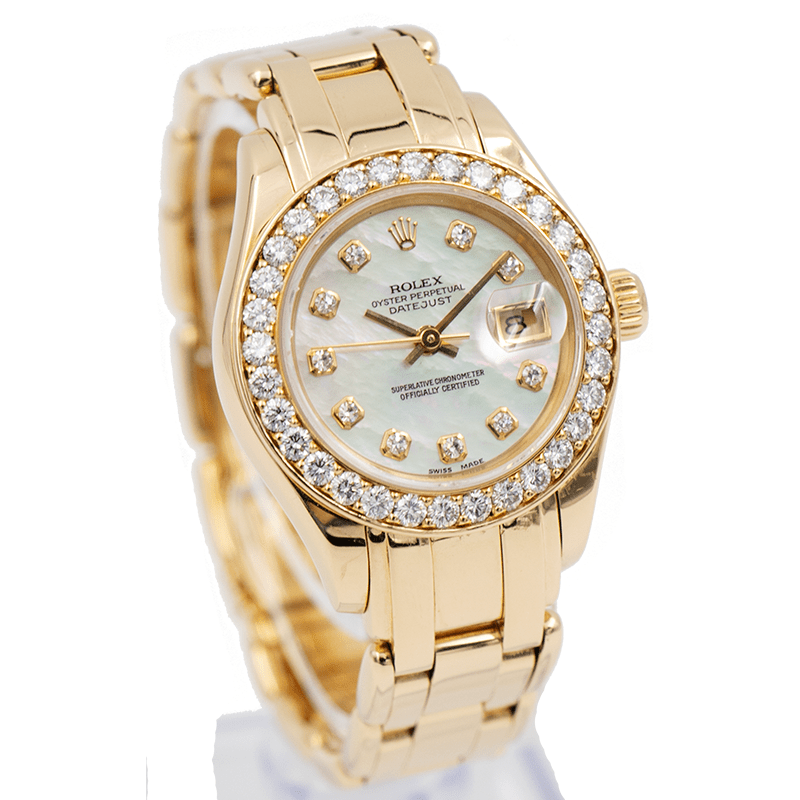 SOLD 03/2019 - Rolex Pearlmaster Diamond & MOP Dial - 211404