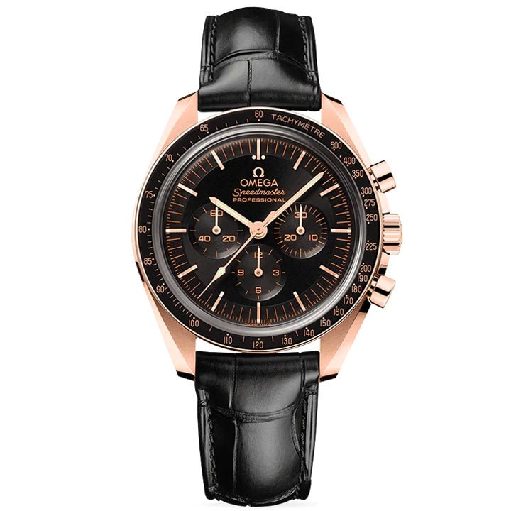 Omega Speedmaster Moonwatch Professional Sedna Gold on Leather Strap 42mm - 310.63.42.50.01.001