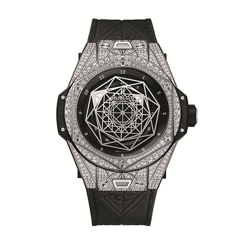 Hublot Big Bang Sang Blue Titanium Pave - 415.NX.1112.VR.1704.MXM17