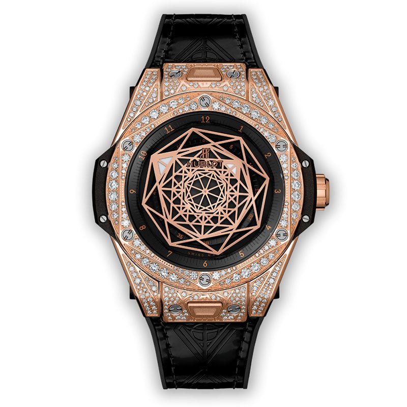 Hublot Big Bang Sang Bleu King Gold Pave - 465.OS.1118.VR.1704.MXM18