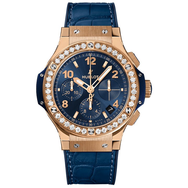 Hublot Big Bang Gold Blue Diamonds - 341.PX.7180.LR.1204