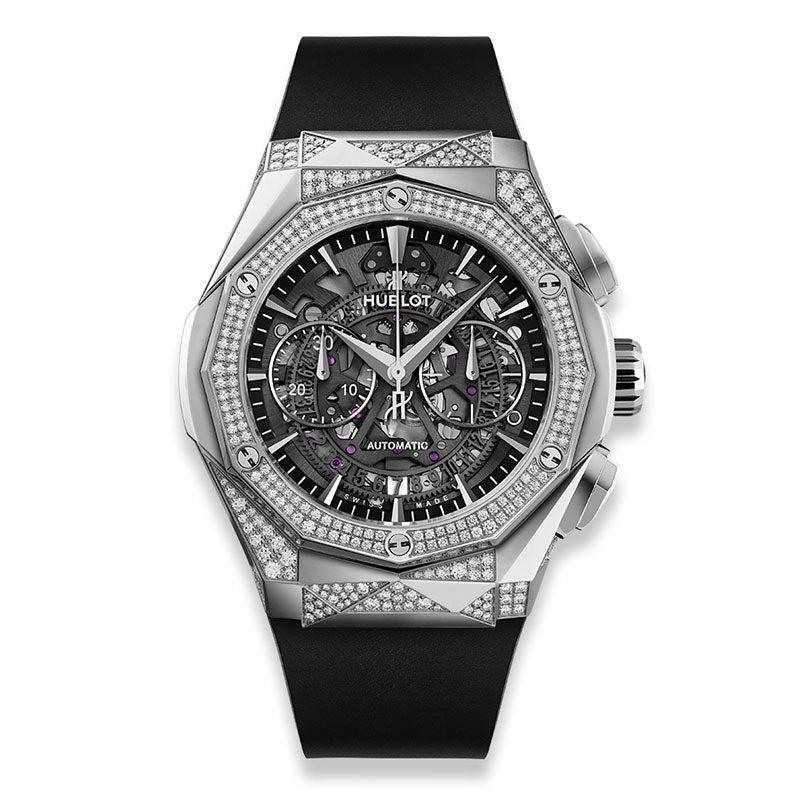 Hublot Classic Fusion Aerofusion Chronograph Orlinski Titanium Alternative Pave - 525.NX.0170.RX.1804.ORL18