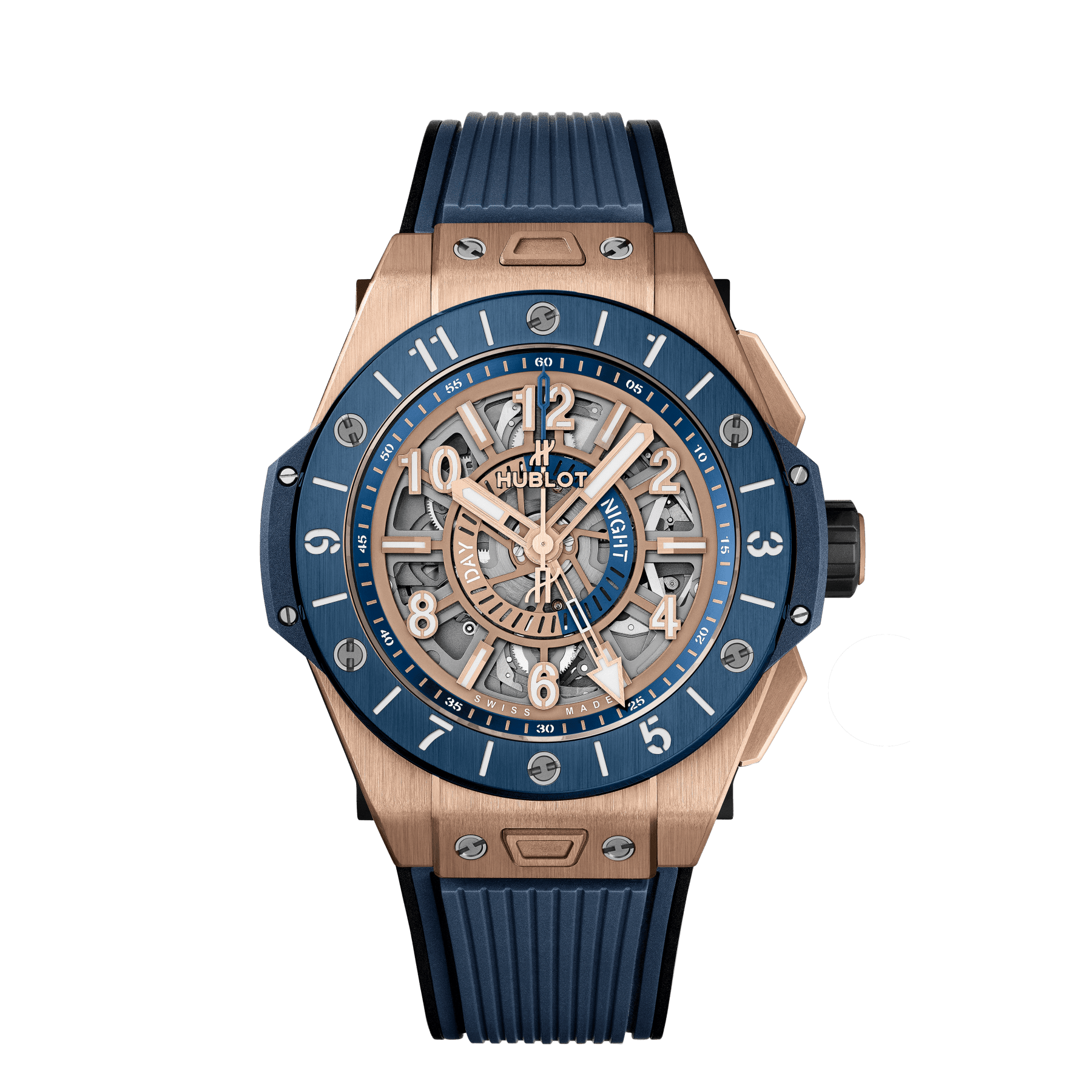 Hublot Big Bang Unico GMT King Gold Blue Ceramic- 471.OL.7128.RX