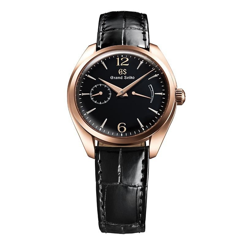 Grand Seiko Elegance Collection 18K rose gold case (Jet Black Urushi dial) - SBGK004