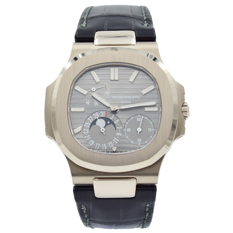 SOLD 12/2019 - Patek Philippe Nautilus - 5712G - 18k White Gold Case Moon Phase - 40mm
