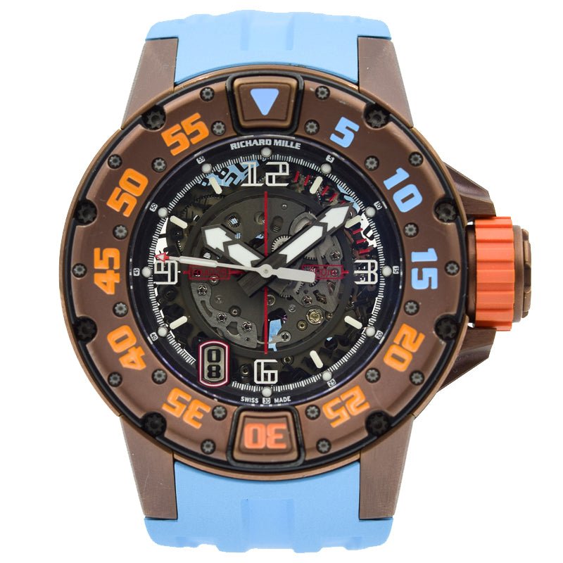 SOLD 08/2019 - Richard Mille Diver RM028 - Brown PVD Titanium 47mm Skeleton Dial Automatic