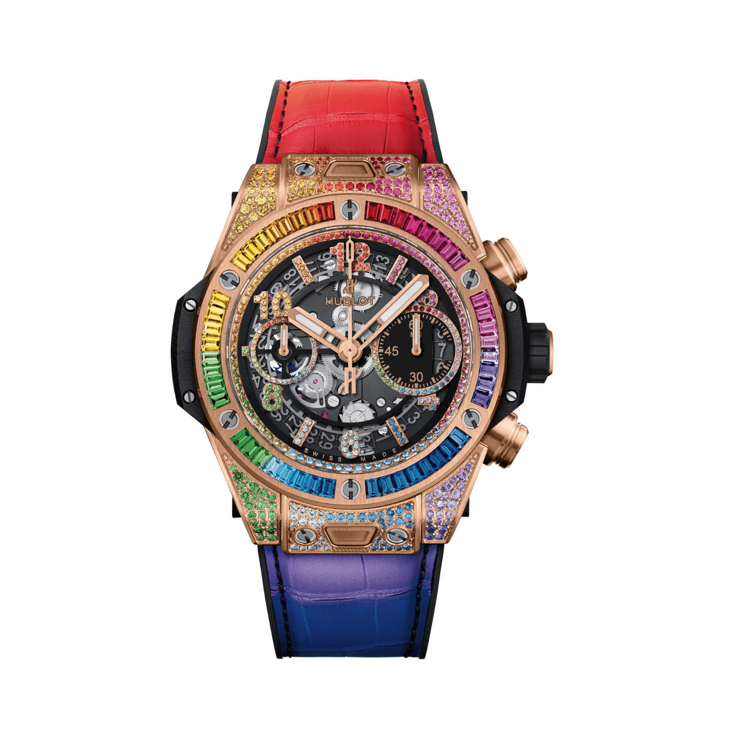 Hublot Big Bang Unico King Gold Rainbow 42mm- 441.OX.9910.LR.0999