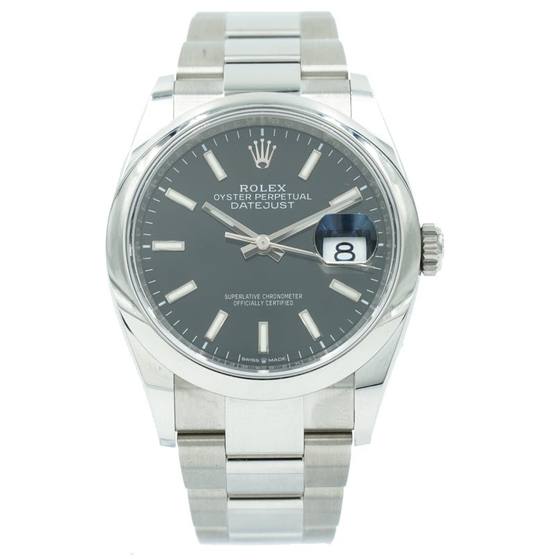 SOLD - Rolex Datejust 126200 Black Dial on Oyster Bracelet - 36mm