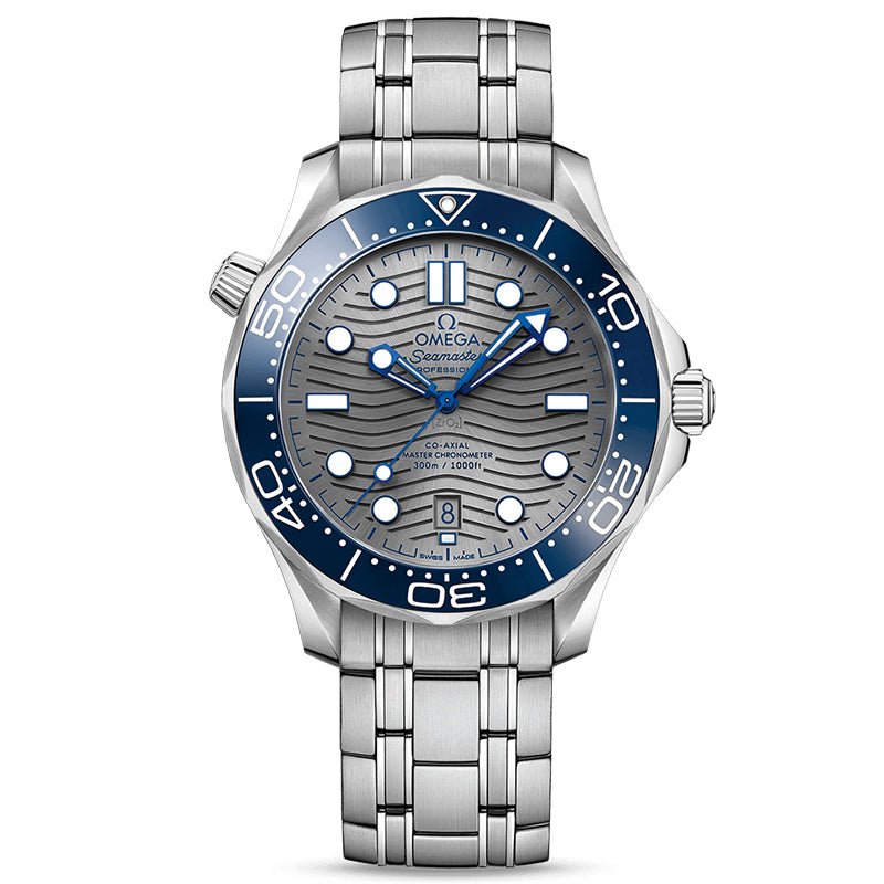 Omega Seamaster Diver 300M Co-Axial Master Chronometer 42mm Gray Steel on Steel- 210.30.42.20.06.001