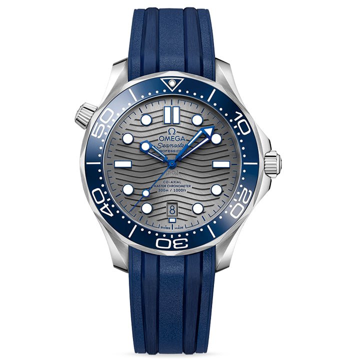 Omega Seamaster Diver 300m Steel on Rubber Strap - 210.32.42.20.06.001