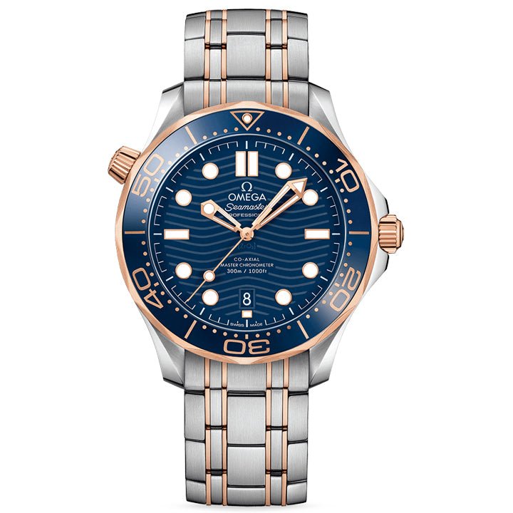 Omega Seamaster Diver 300m Steel & Sedna Gold - 210.20.42.20.03.002