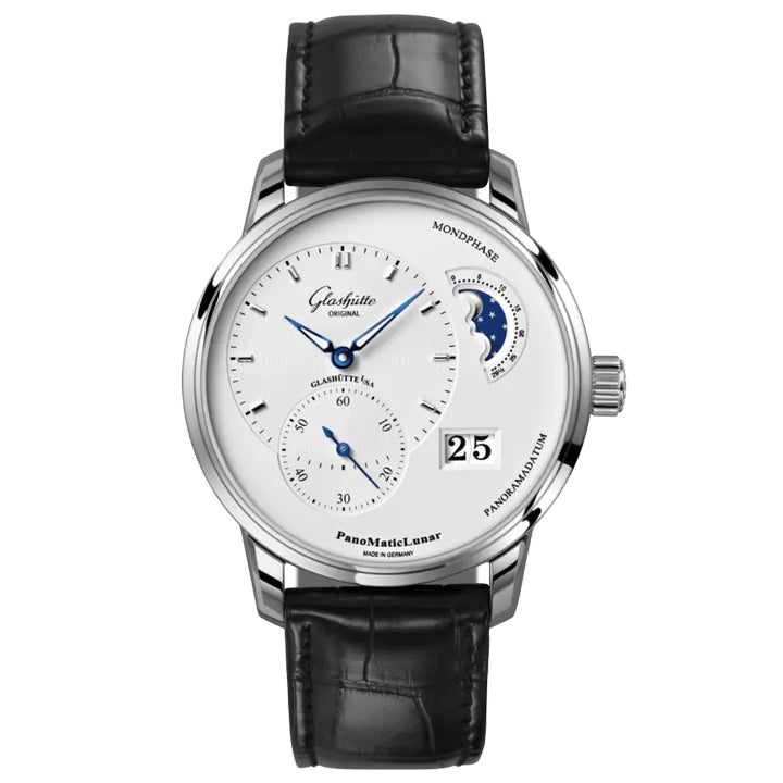 Glashutte Original PanoMaticLunar White Dial 40mm - 1-90-02-42-32-61