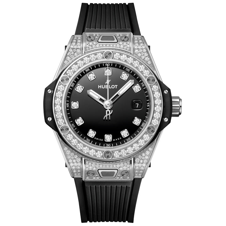Hublot Big Bang One Click Steel Diamond Pave 33mm - 485.SX.1270.RX.1604