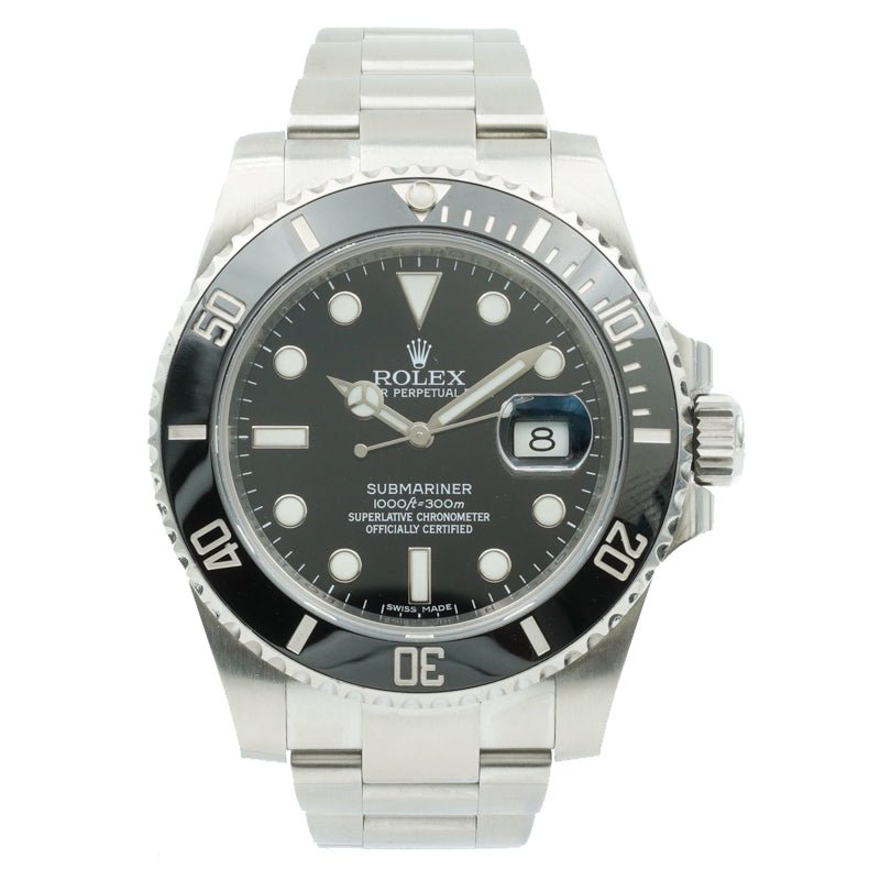 SOLD - Rolex Submariner 116610 Maxi Case Black Dial and Bezel 40mm