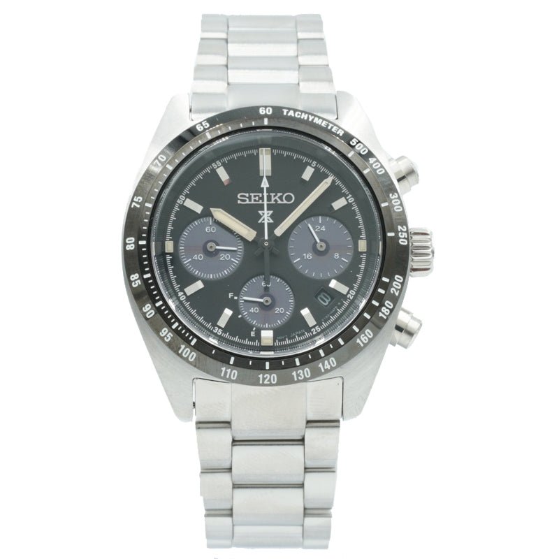 SOLD - Seiko Prospex SSC819 Solar Black Dial Chronograph 39mm