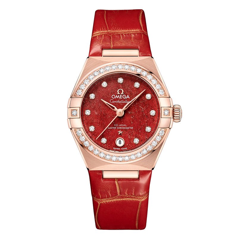 Omega Constellation Co-Axial Master Chronometer 29mm Red Adventurine- 131.58.29.20.99.005