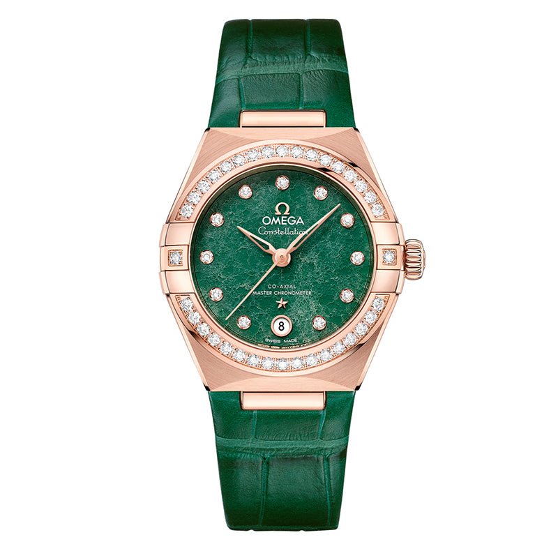 Omega Constellation Co-Axial Master Chronometer 29mm Green Adventurine- 131.58.29.20.99.004