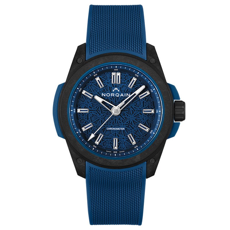 Norqain Wild One 42mm Blue & Black Blue Rubber Strap Watch - N3000.21Q06.A01.R03