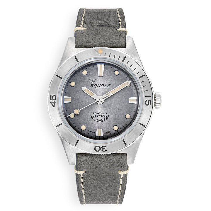 Squale Super-Squale Sunray Grey Leather - SUPERSSG.PG