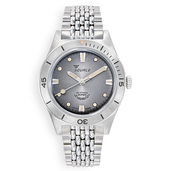 Squale Super-Squale Sunray Grey Bracelet - SUPERSSG.AC