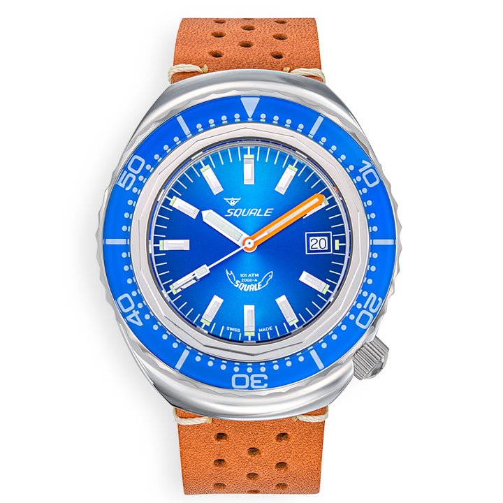 Squale 2002 Blue Leather - 2002.SS.BL.BL.PTC