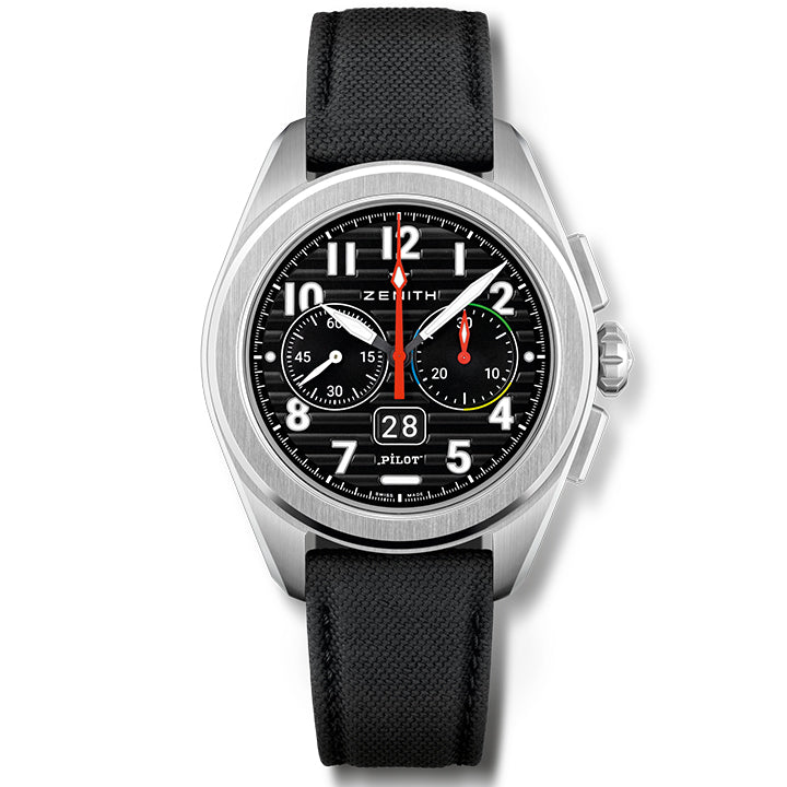 Zenith Pilot Chronograph Flyback Big Date Steel- 03.4000.3652/21.I001