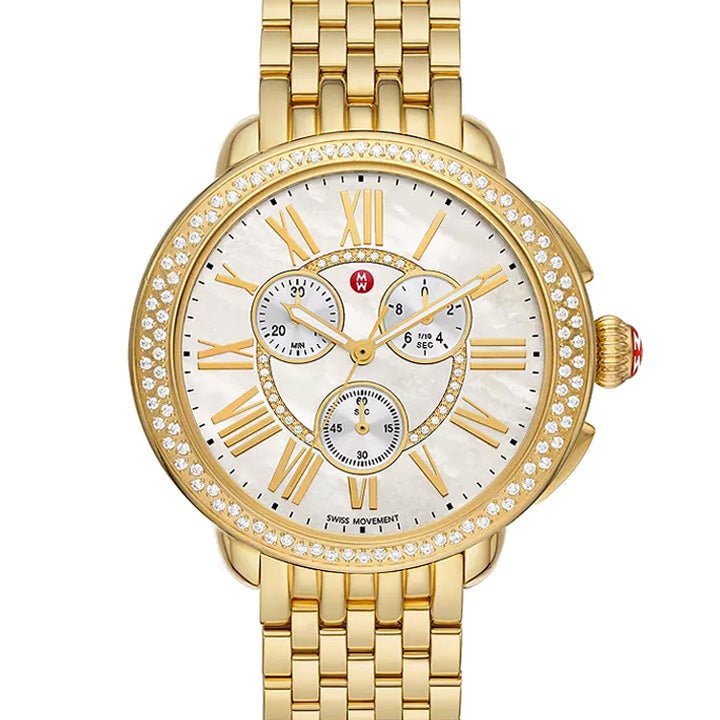 Michele Serein 18K Gold-Plated Diamond Watch - MWW21A000070