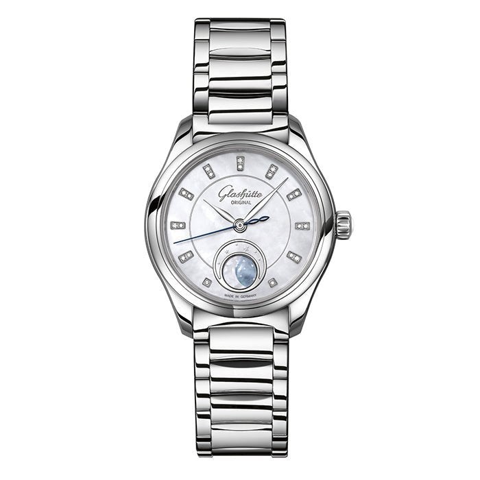 Glashutte Original Serenade Luna Steel Bracelet Strap- 1-35-14-02-02-14