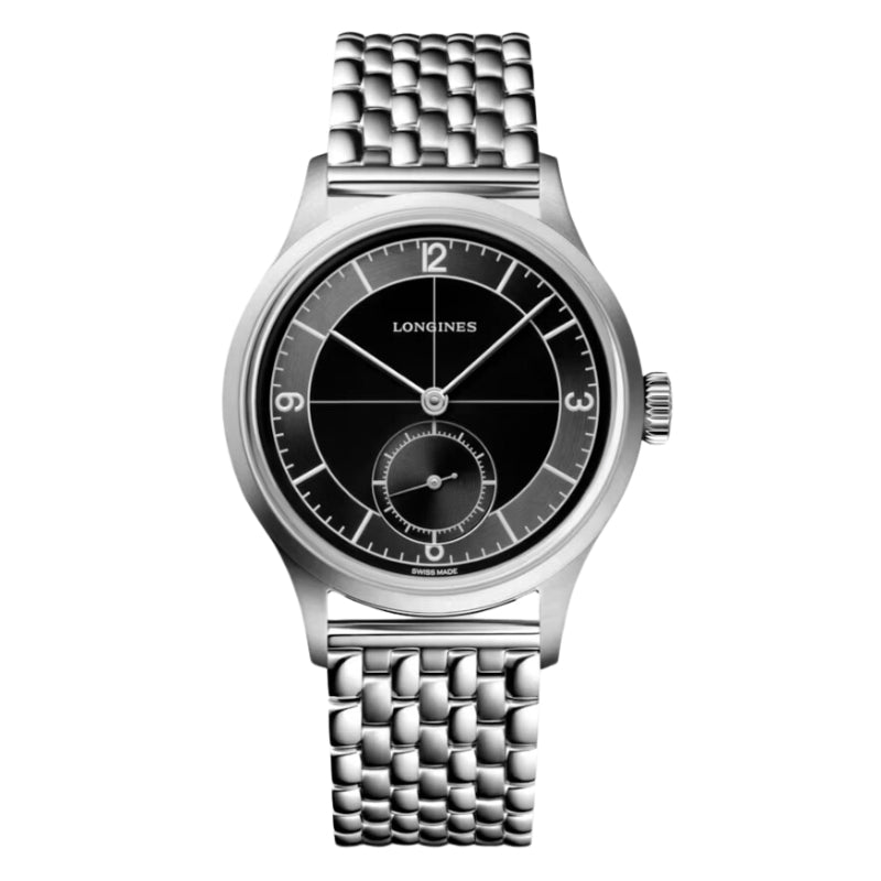 Longines Heritage Classic Sector Dial Black - L2.828.4.53.6
