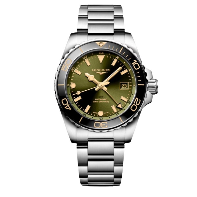 Longines Hydroconquest Green Dial GMT 41mm - L3.790.4.06.6