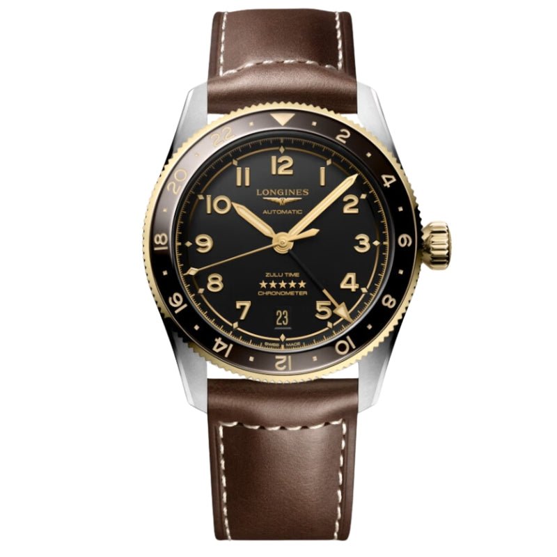 Longines Spirit Zulu Time Two-Tone Steel and Yellow Gold GMT 39mm - L3.802.5.53.2