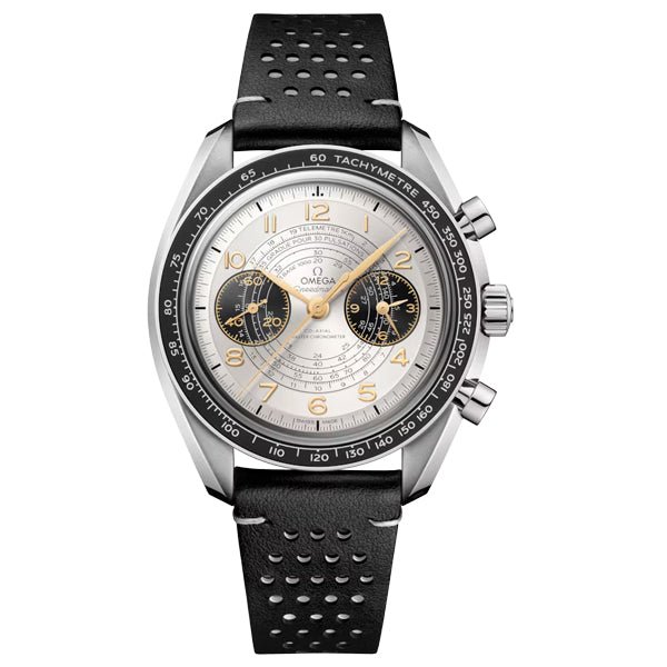Omega Speedmaster Chronoscope "Paris 2024" Olympics, 43mm, Steel on Leather Strap - 522.32.43.51.02.001