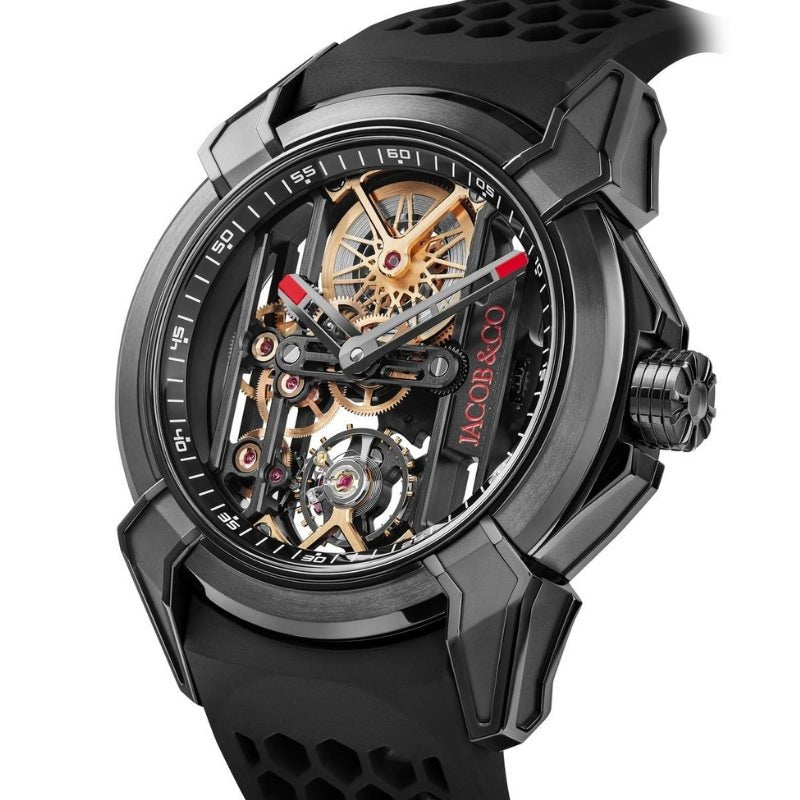 Jacob & Co. Epic X Black Titanium Skeleton Dial - EX110.21.AA.AF.A