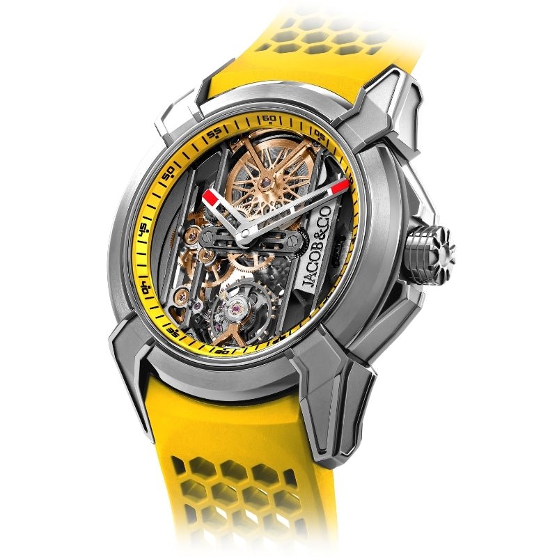 Jacob & Co. Epic X Titanium Skeleton Dial Yellow - EX110.20.AA.AQ.A