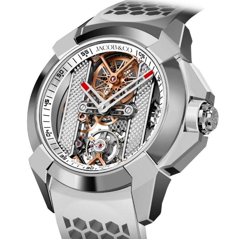Jacob & Co. Epic X Bridges Stainless Steel Skeleton Dial White - EX120.10.AE.AA.ABRUA