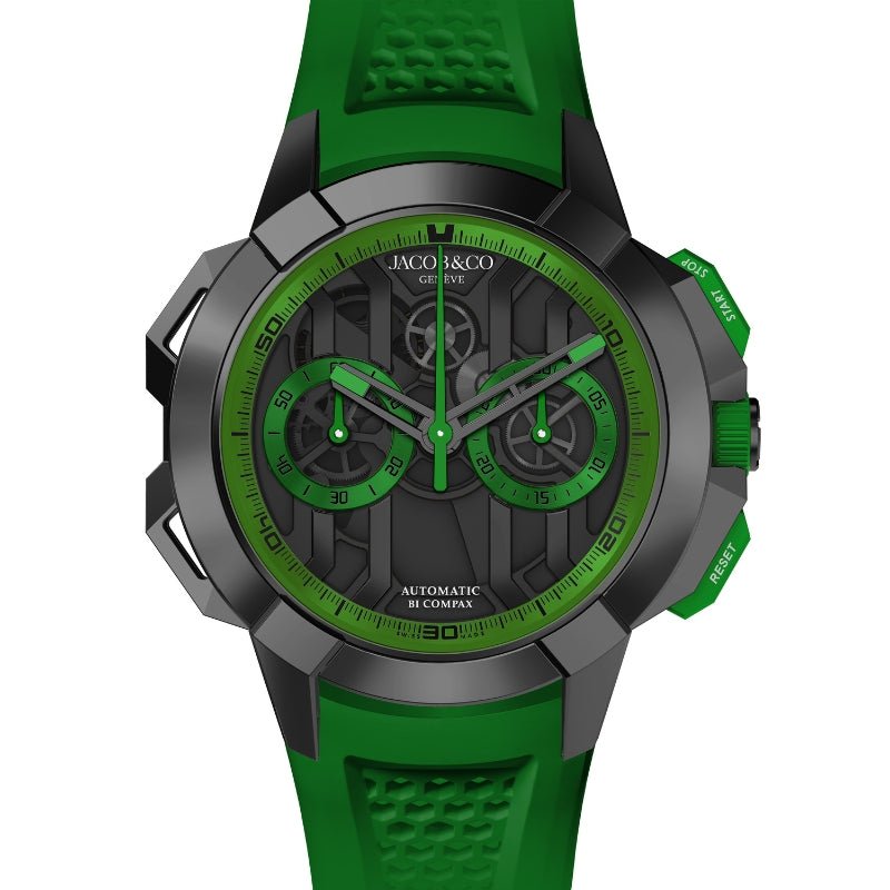 Jacob & Co. Epic X Chrono 44mm Black Titanium Green - EC430.21.AA.AA.A