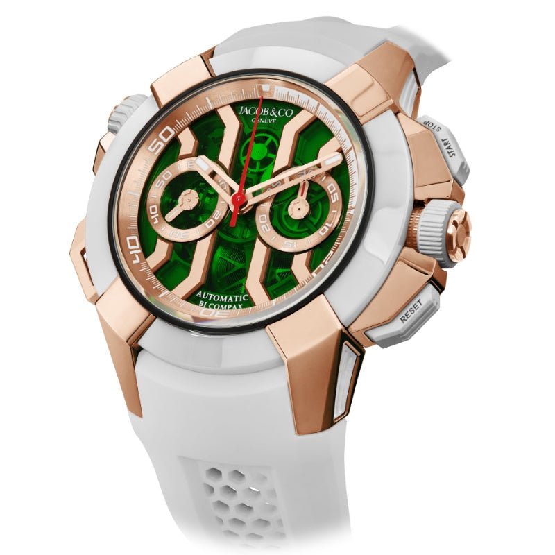Jacob & Co. Epic X Chrono 47mm Rose Gold and Ceramic  - EC312.42.PB.GN.A
