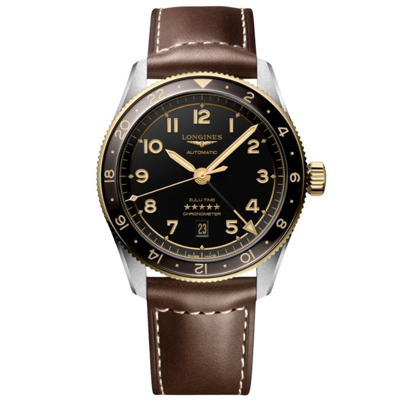 Longines Spirit Zulu Time Two-Tone Steel and Yellow Gold GMT 42mm - L3.812.5.53.2