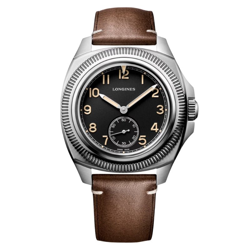 Pilot Majetek Pioneer Stainless Steel on Leather Strap 43mm - L2.838.4.53.0