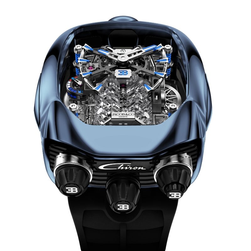 Jacob & Co. Bugatti Chiron Tourbillon Blue Titanium - BU200.20.AK.AB.B