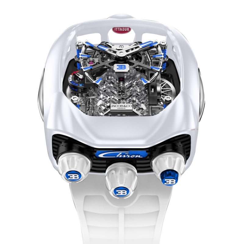 Jacob & Co. Bugatti Chiron Tourbillon White Ceramic - BU240.95.AB.AB.A