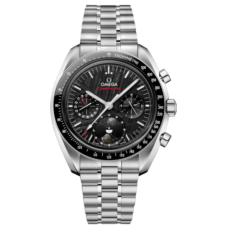 Omega Speedmaster Moonphase Meteorite Black Dial - 304.30.43.52.01.001