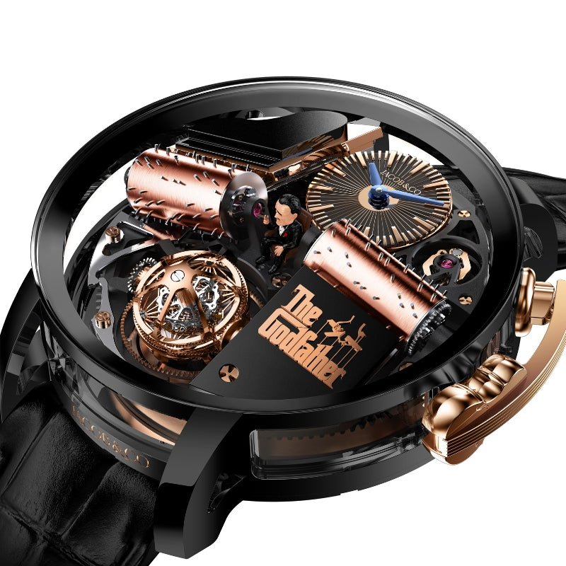Jacob & Co. Opera Godfather Black DLC Titanium & Rose Gold - OP110.21.AG.AB.A