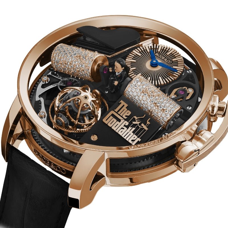 Jacob & Co. Opera Godfather Rose Gold Diamond Barrels - OP110.40.AG.AD.A