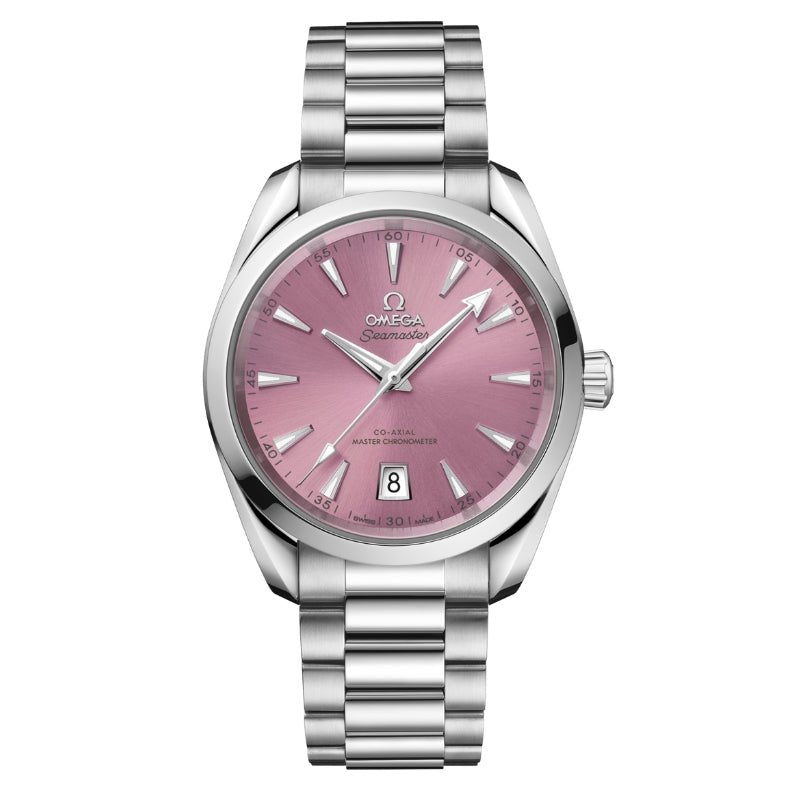 Omega Seamaster Aqua Terra Shades Steel on Steel 38mm Shell Pink -  220.10.38.20.10.005