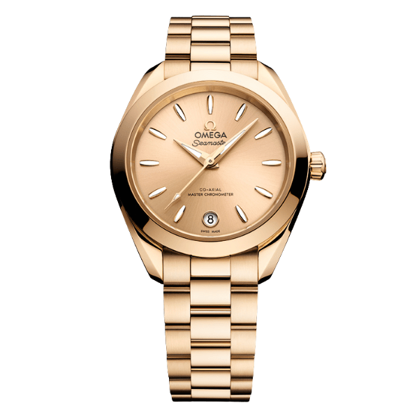Omega Seamaster Aqua Terra 30mm Yellow Dial Moonshine Gold - 220.50.30.20.08.001